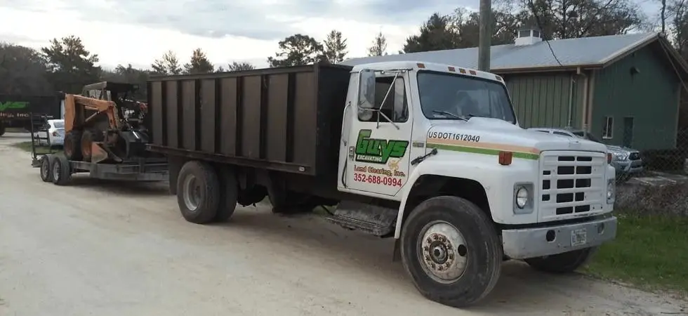 The Rite Guys Tree Service dump truck, used to haul away brush and debris after every job